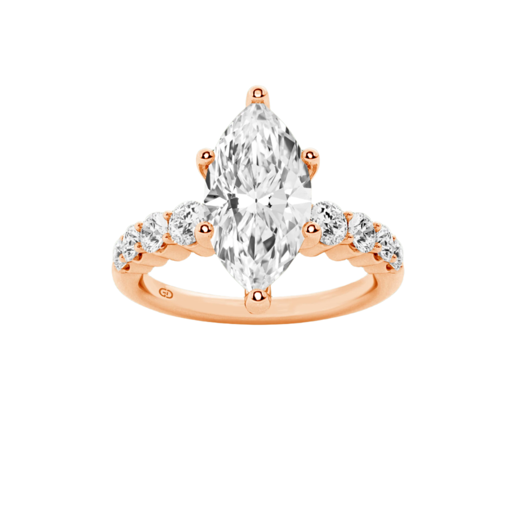 Celestial Grace Marquise Cut Solitaires - Ring 10kt Gold
