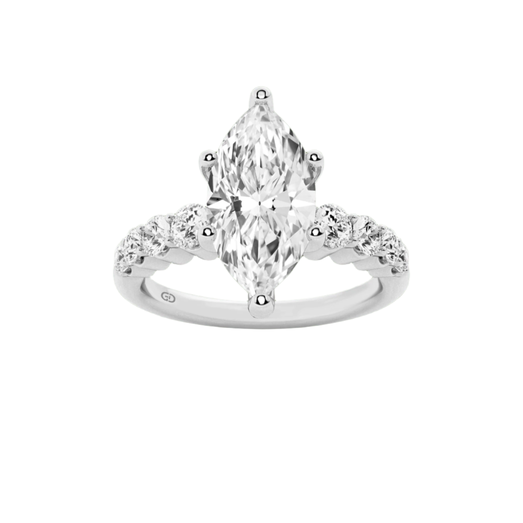 Celestial Grace Marquise Cut Solitaires - Ring 10kt Gold