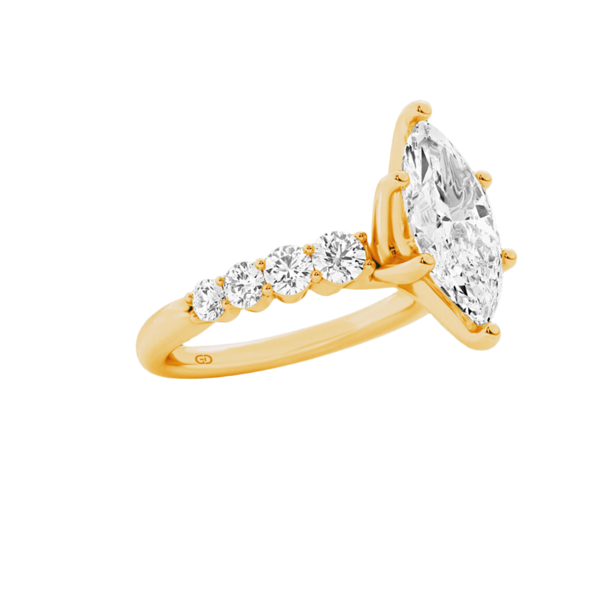 Celestial Grace Marquise Cut Solitaires - Ring 10kt Gold