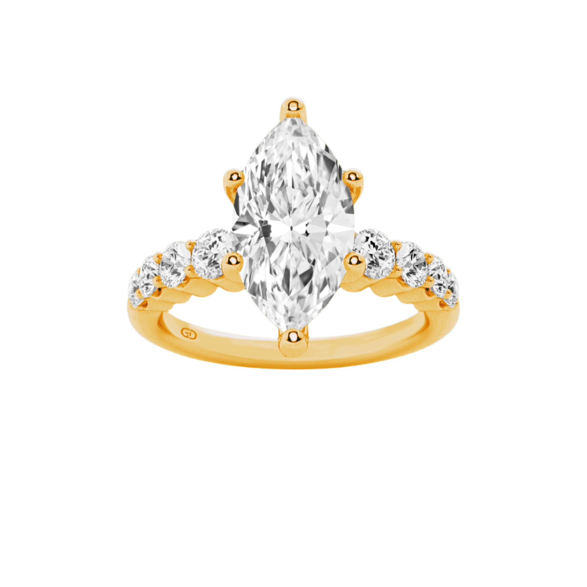 Celestial Grace Marquise Cut Solitaires - Ring 10kt Gold